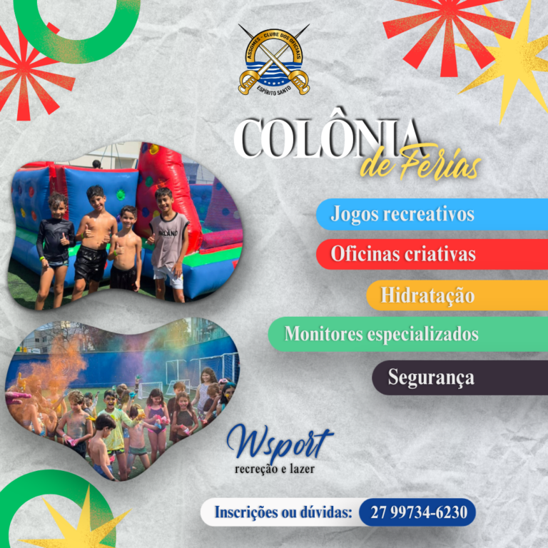 Garanta agora a participação do seu pequeno na Colônia de Férias Wsport
